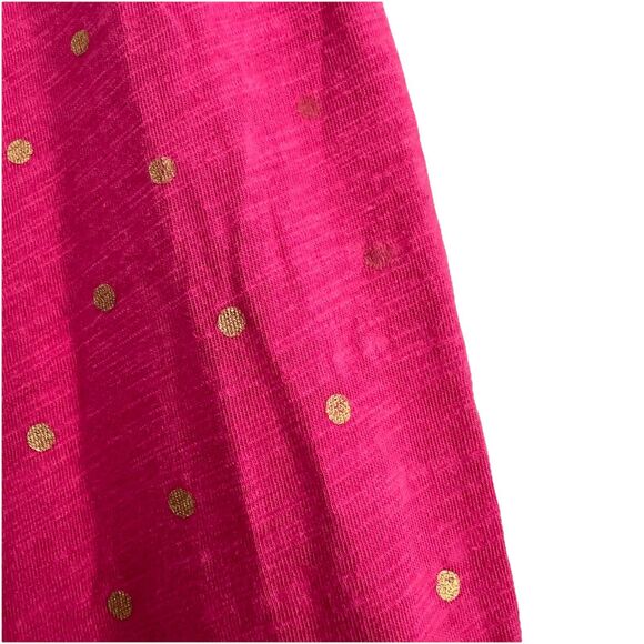 Boden Pink Polka Dot Dress Women's 6L Sleeveless Tiered Ruffle Stretch‎ Knit - Picture 3 of 6